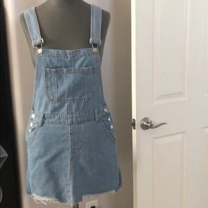 Jean mini overalls